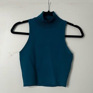 Zara turtle neck tank crop top | size small